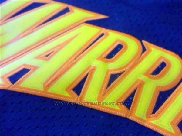Maglia Golden State Warriors Stephen Curry #30 Retro Blu